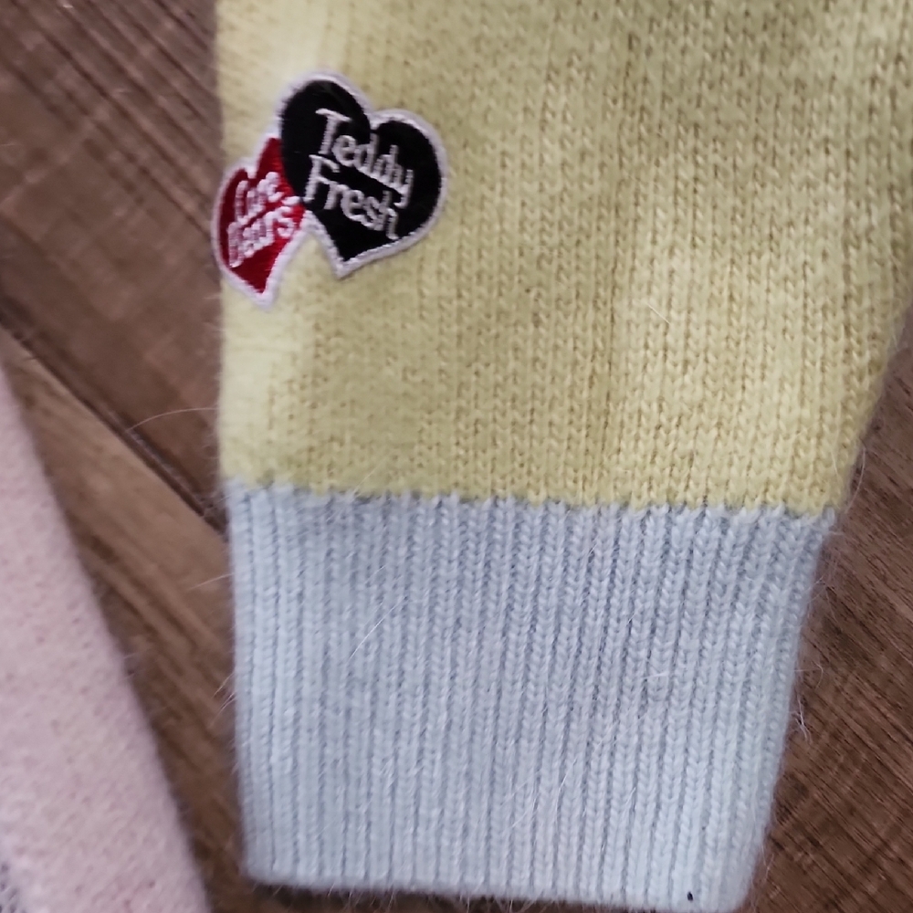 Teddy Fresh x Care Bears Pastel Bear Graphic Unisex Cardigan Sweater - Picture 9 of 16